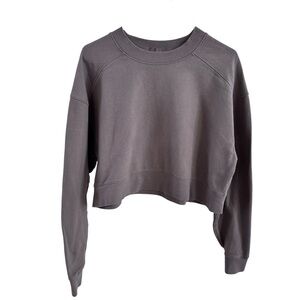 Nuuds Women’s Mocha Cropped Sweatshirt M